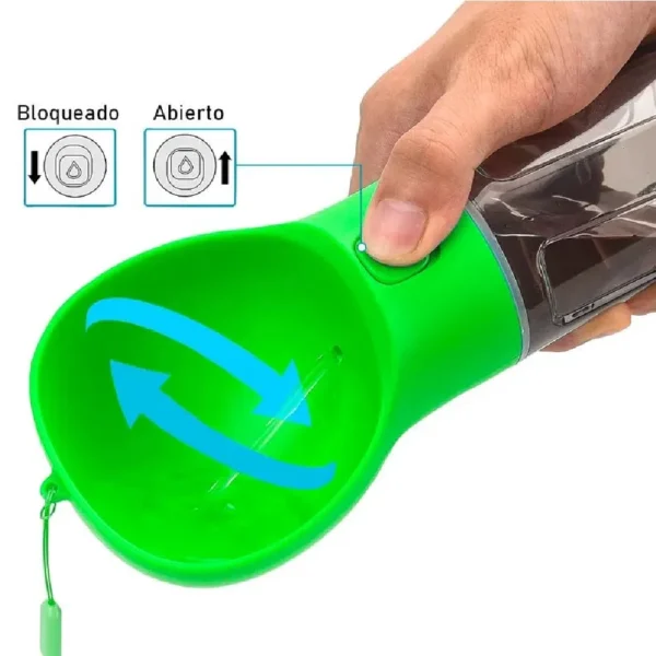 BEBEDERO 2 BEBEDERO PORTATIL 4 EN 1 PARA MASCOTAS